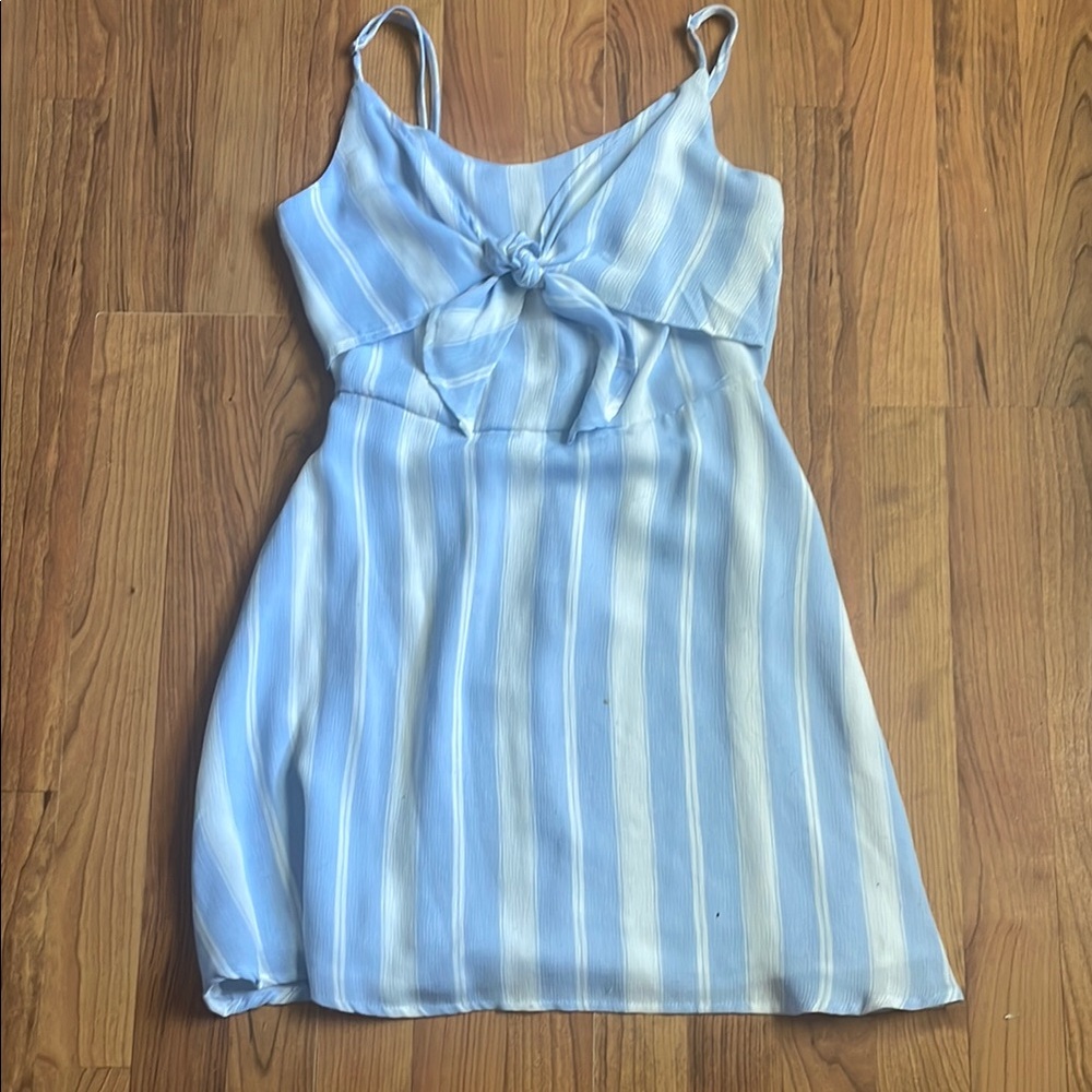 Rue21 Light Blue Striped Dress